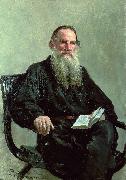 Ilya Repin Portrait of Lev Nikolayevich Tolstoi Spain oil painting artist